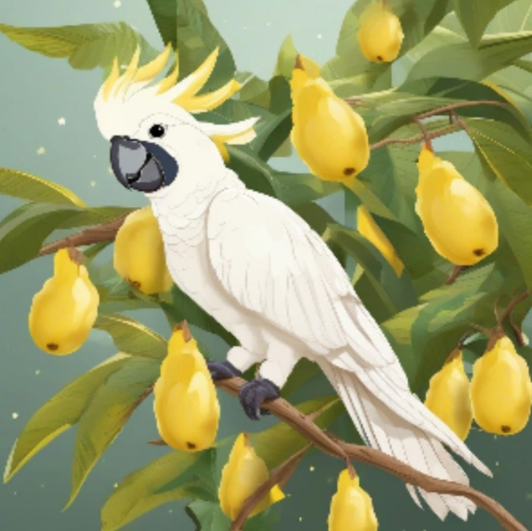 Burung kakak tua jambul kuning asal papua